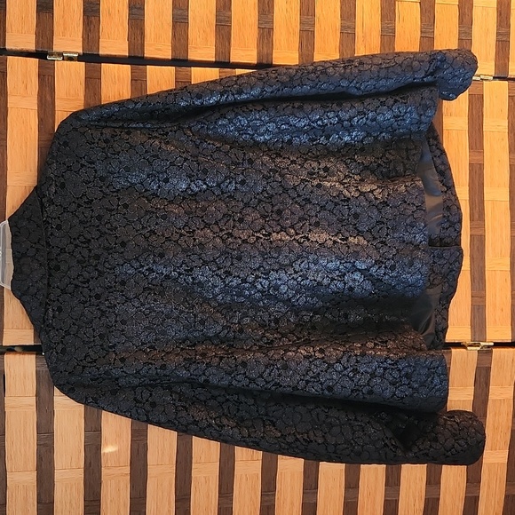 Lane bryant lace overlay zip up jacket - Picture 7 of 10